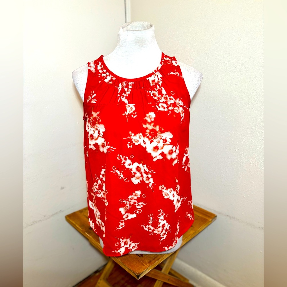 Simply Vera Vera Wang Sleeveless Floral Chiffon Top